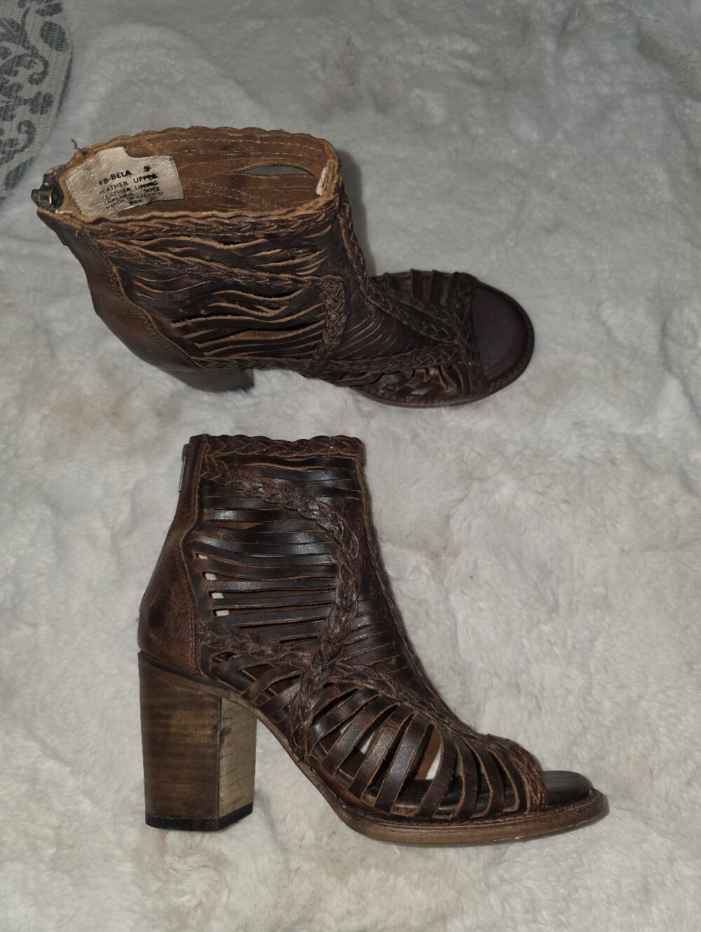 Freebird Bela Boots Cognac Leather Boots Size 9